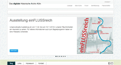 Desktop Screenshot of historischesarchivkoeln.de