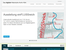 Tablet Screenshot of historischesarchivkoeln.de